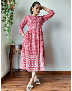 IT-X23424 Block print Kurthi