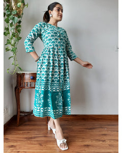 IT-X23427 Block print Kurthi