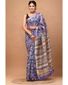 IT-X20824 Lilac Maheswari silk sari