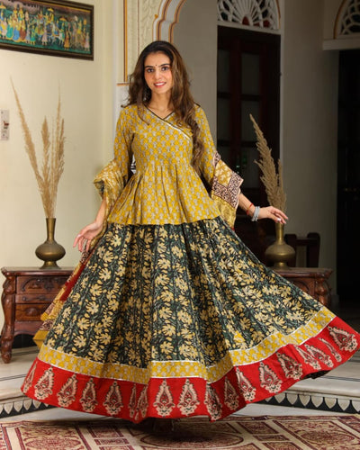 IT-WD273 Cotton Lehenga 3pc set