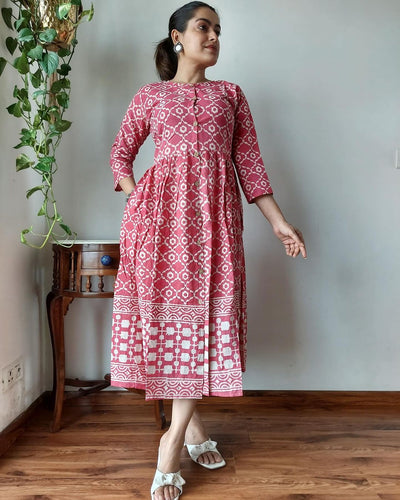 IT-X23424 Block print Kurthi