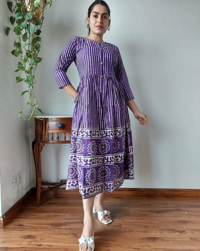 IT-X23426 Block print Kurthi