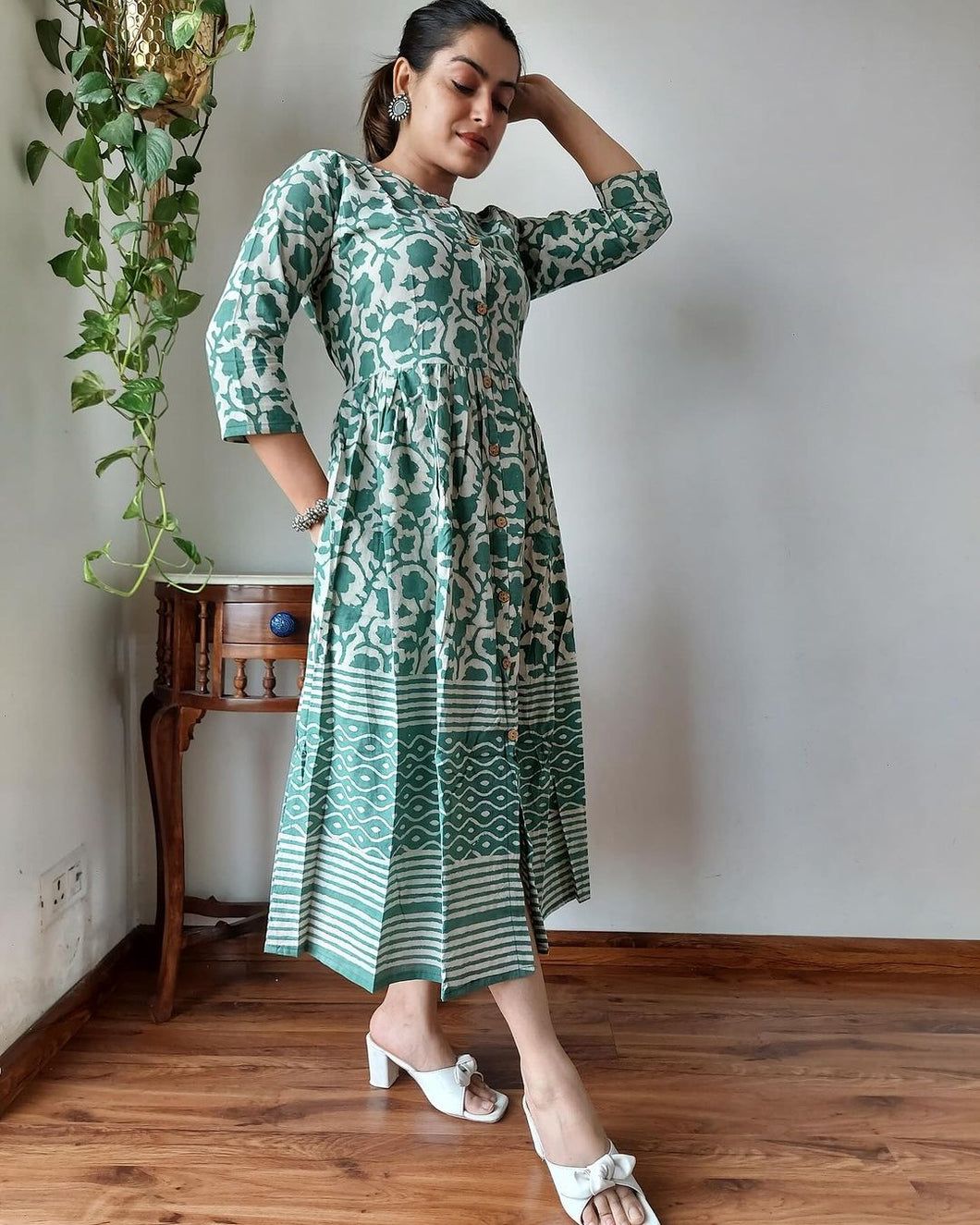 IT-X23429 Block print Kurthi